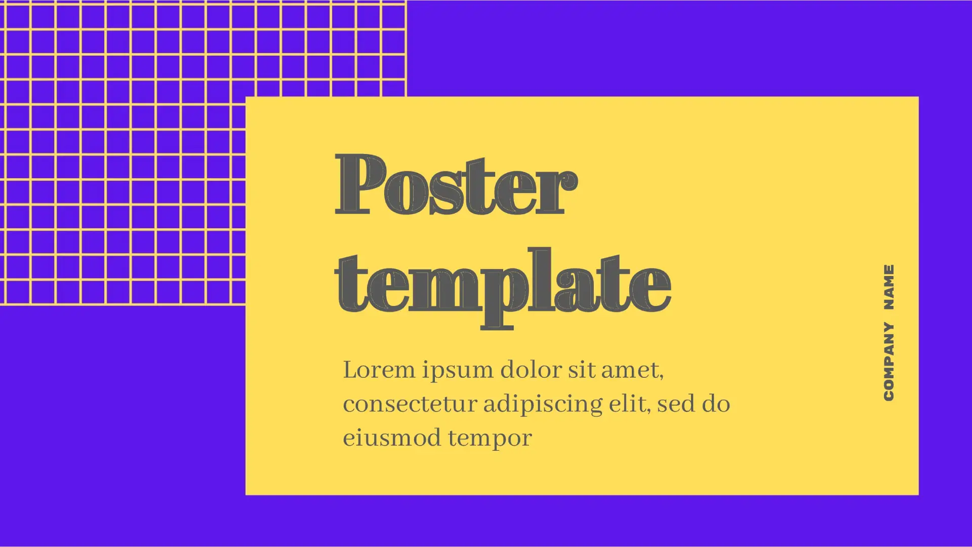 Poster Template for Google Slides