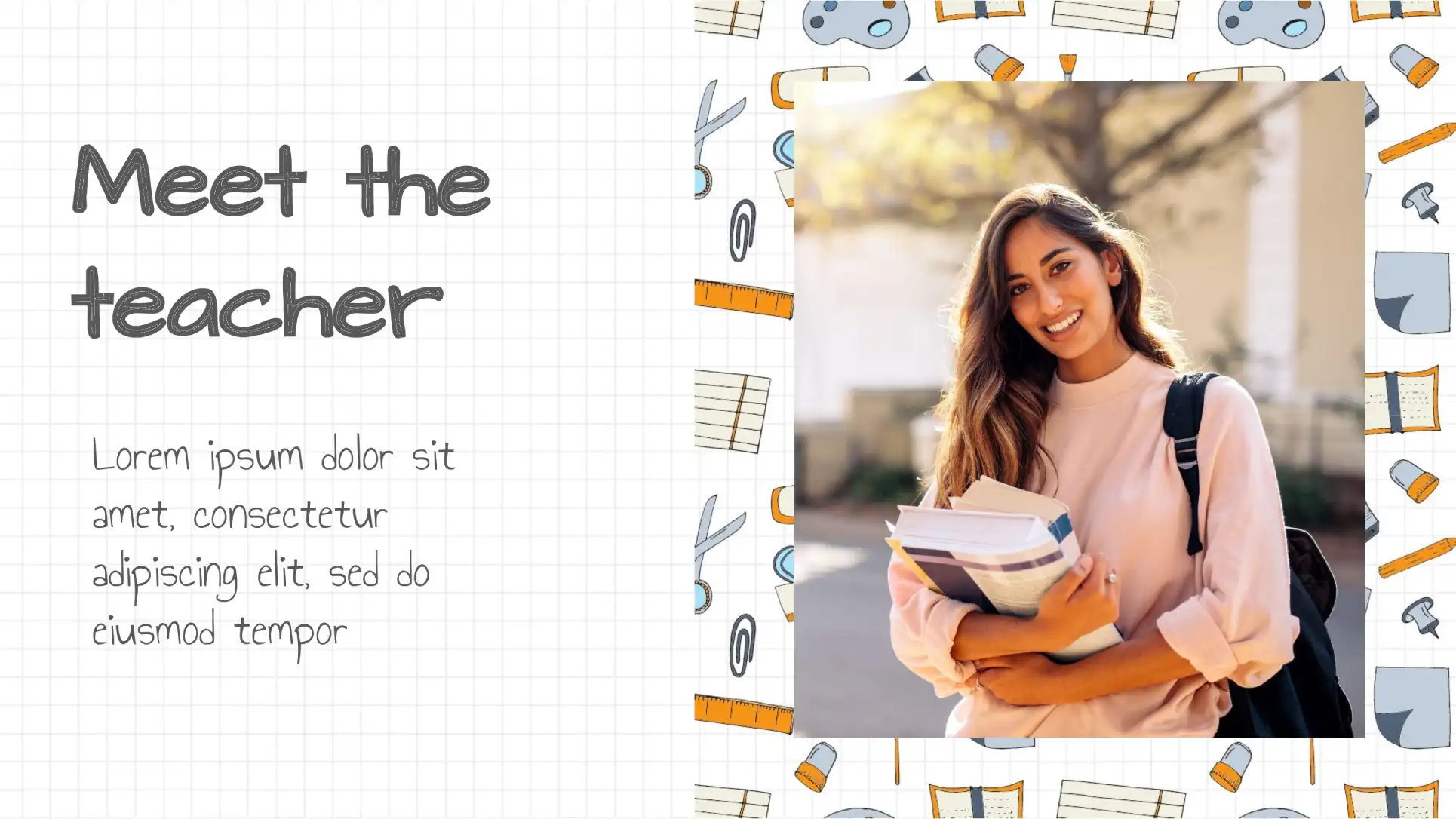 Meet The Teacher Template For Google Slides