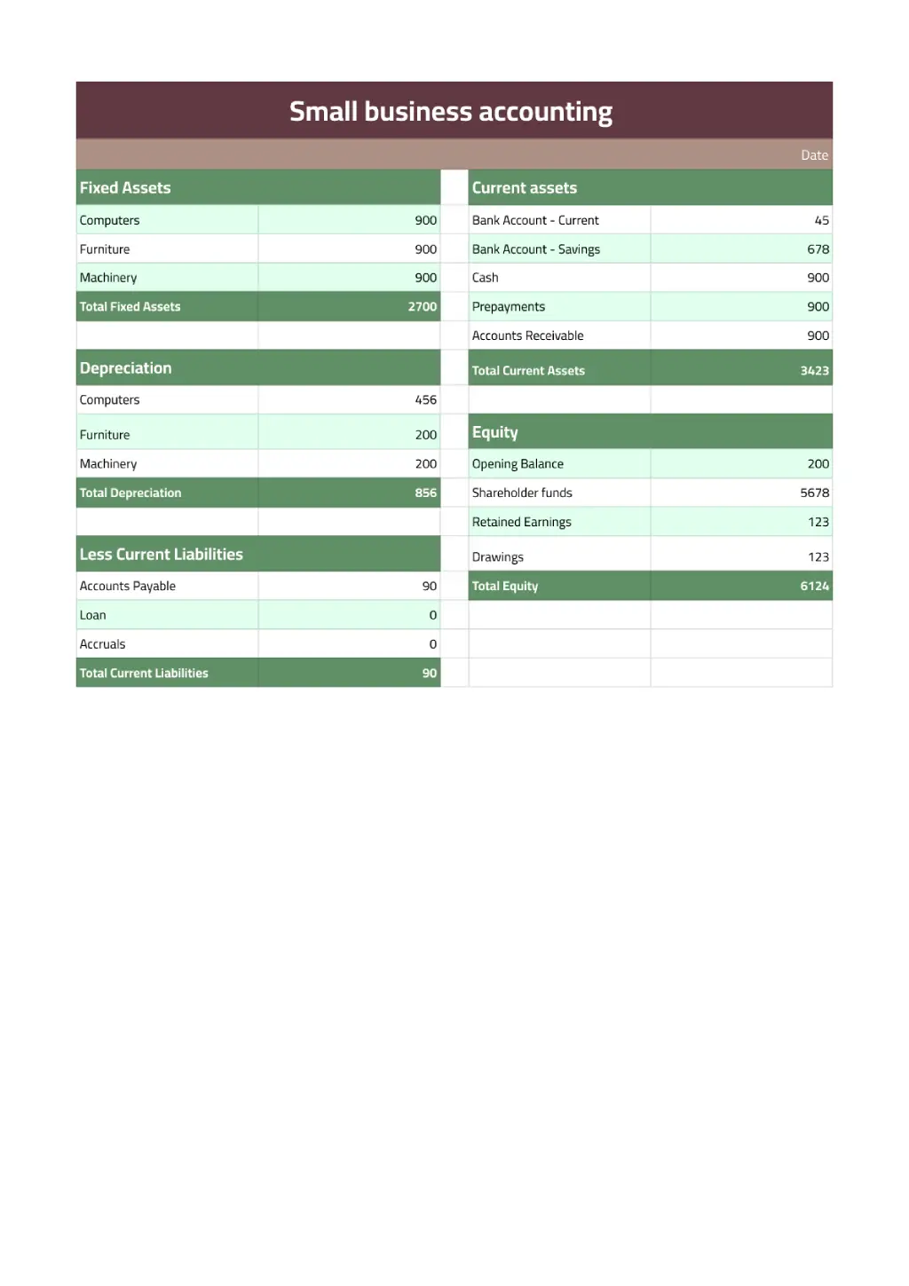 Small Business Accounting for Google Sheets