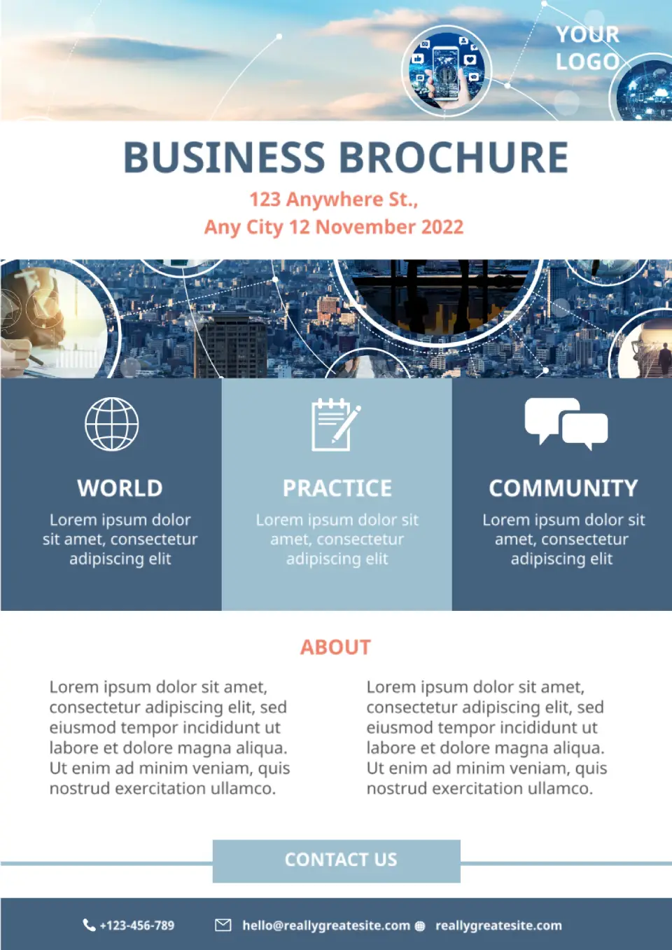 Business Brochure Template for Google Docs