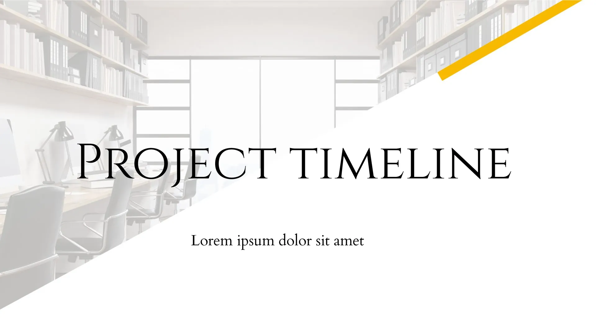 Project Timeline Template