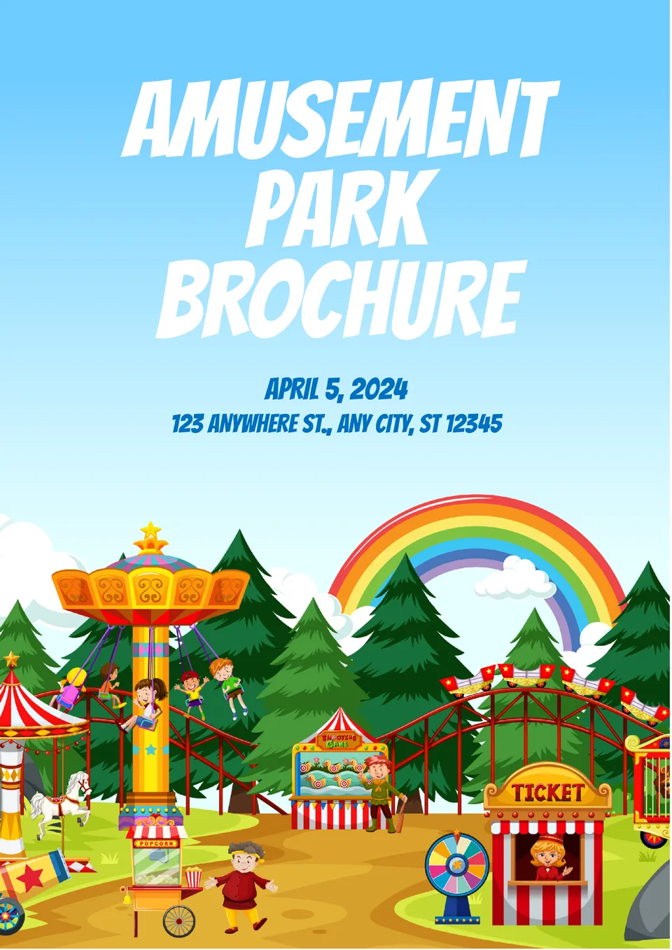 Amusement Park Brochure Template