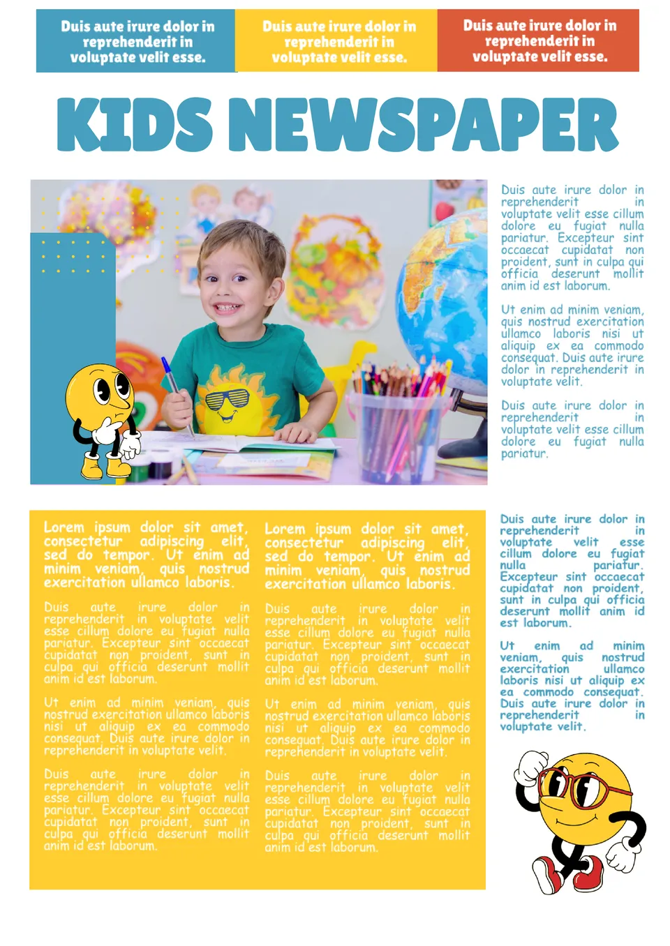 Newspaper Template For Kids