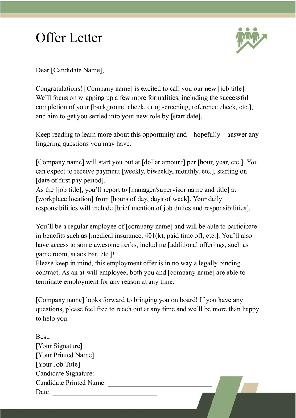 Offer Letter Template