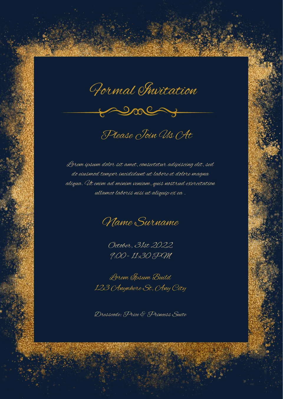 Formal Invitation Template