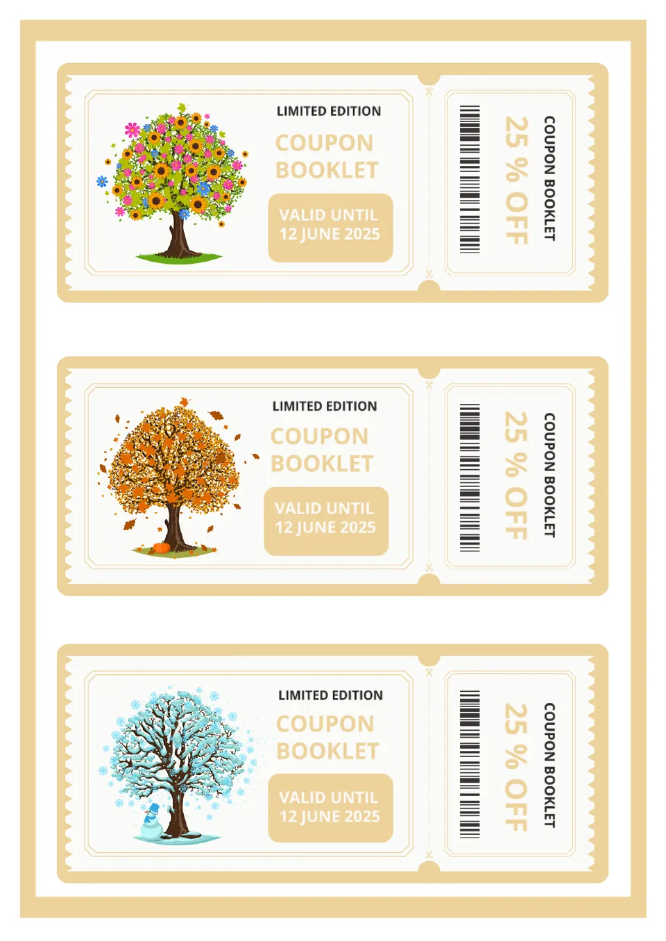 Coupon Booklet Template