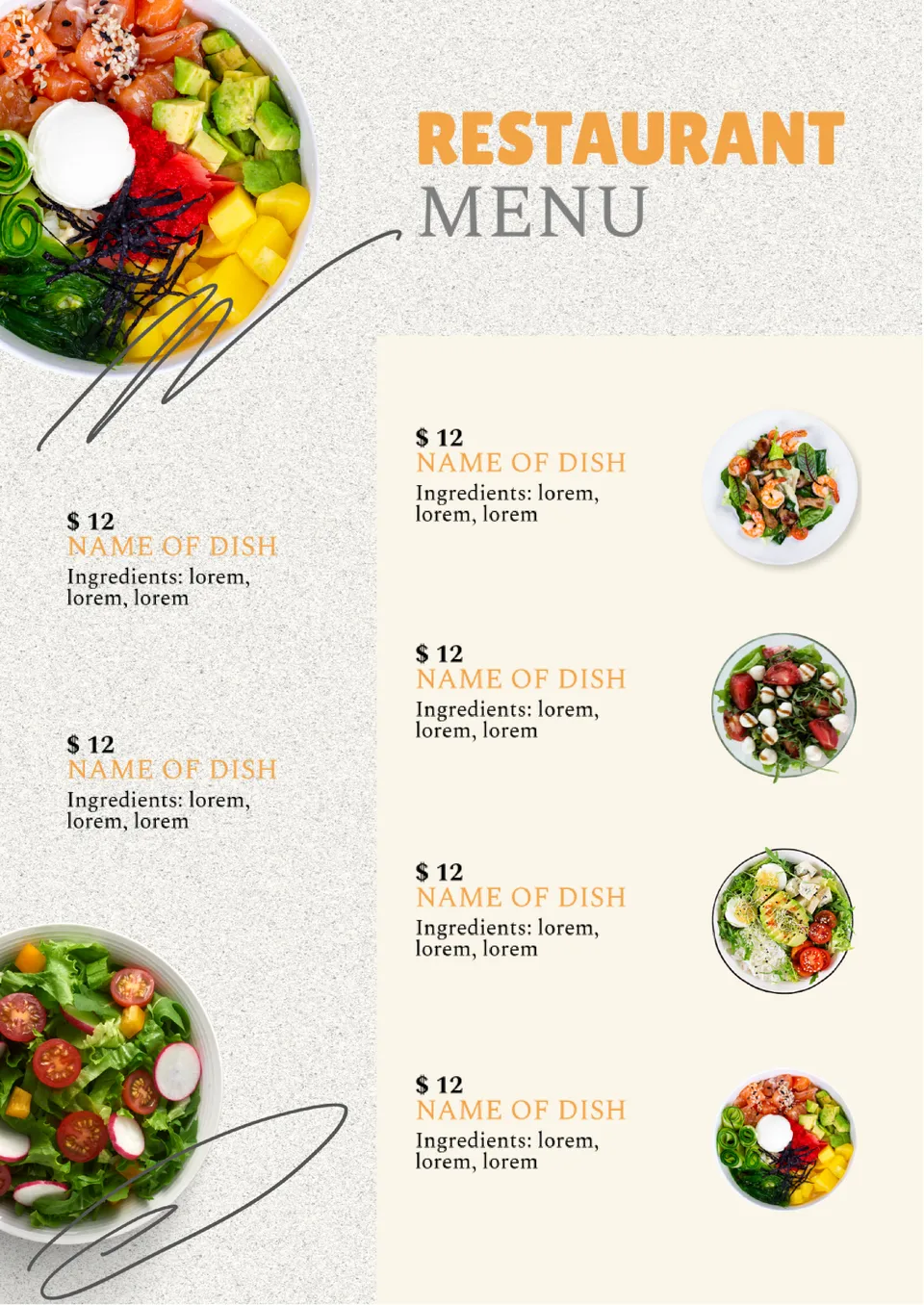 Restaurant Menu Template