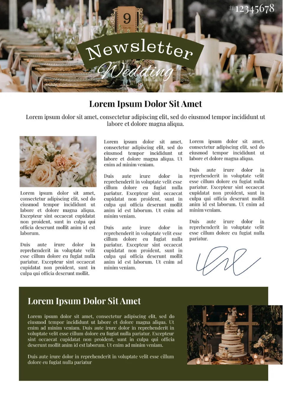 Wedding Program Newspaper Template